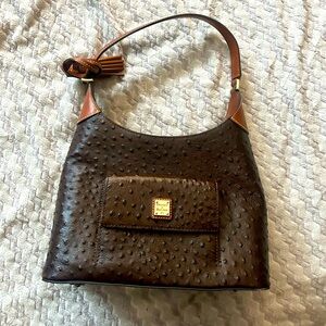 Like new Dooney and Burke Ostrich shoulder bag